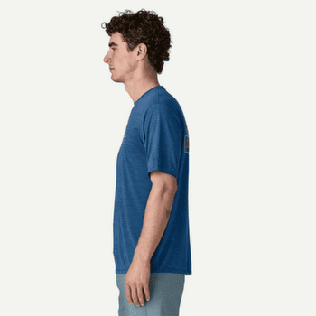 Tricou cu mânecă scurtă Patagonia Cap Cool Daily Shirt - Great Waves Men Dyno White