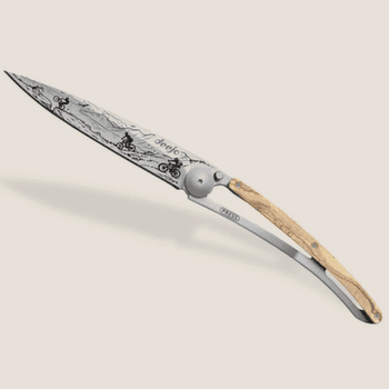 Cuțit Deejo Tattoo olive wood Mountain Bike