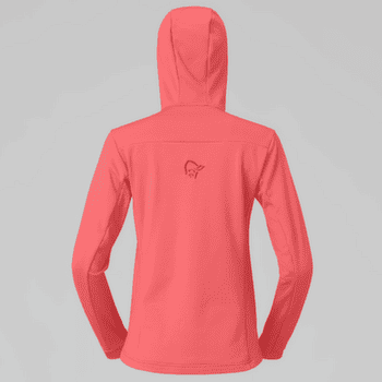 Hanorac Norrona falketind warm2 stretch Hood Women Deep Sea Coral/Baked Apple