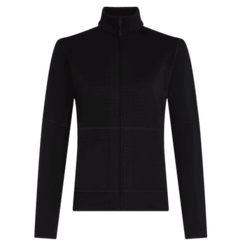 Hanorac Icebreaker Merino 400 Realfleece™ Descender LS Zip Women BLACK