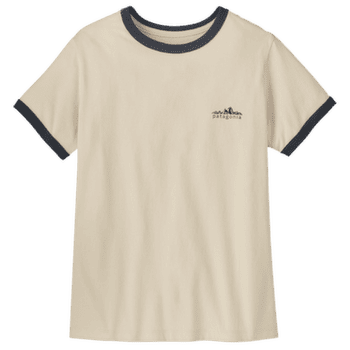 Tricou cu mânecă scurtă Patagonia FITZ ROY FOOTHILLS RINGER TEE Women Undyed Natural