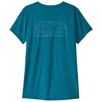 Tricou cu mânecă scurtă Patagonia CAP COOL DAILY SHIRT - P-6 COSMOS Women Glacial Blue - Light Glacial Blue X-Dye