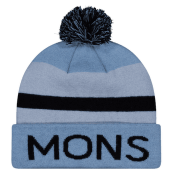 Căciuli Mons Royale McCloud Pom Pom Merino Beanie Ice Blue / Moonstone / Black
