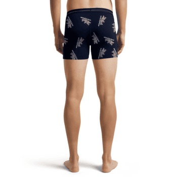 Boxeri Icebreaker Merino 150 Anatomica Boxers Bear Tour AOP Men Midnight Navy