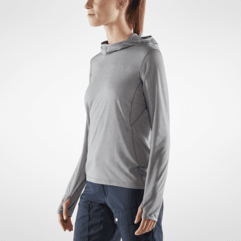 Tricou cu mânecă lungă Fjällräven Abisko Sun-hoodie Women Ultramarine