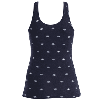Maiou Icebreaker Merino Siren Tank Shine AOP Women MIDNIGHT NAVY/AOP