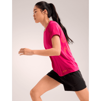 Tricou cu mânecă scurtă Arcteryx Taema Arc´Bird Crew SS Women Black Heather