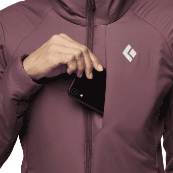Jachetă Black Diamond First Light Hybrid Hoody Women Belay Blue