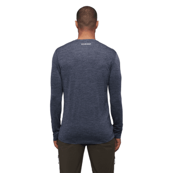 Tricou cu mânecă lungă Mammut  Tree Wool FL Longsleeve Men marine melange 5784