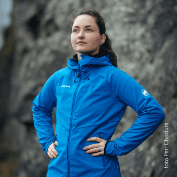 Jachetă Mammut Ultimate Comfort SO Hooded Jacket Women marine 5118