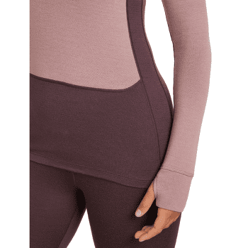 Tricou cu mânecă lungă Icebreaker Merino 260 ZoneKnit™ LS Half Zip Women DAWN/ZINCBLUE/CB