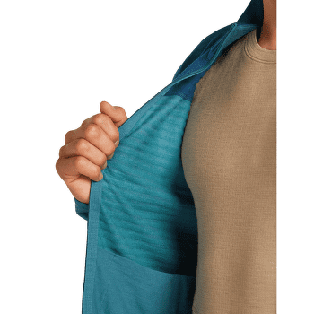 Hanorac Icebreaker Merino Blend 300 RealFleece™ Descender LS Zip Men TOPAZ/ATLANTIS/CB
