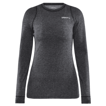 Tricou cu mânecă lungă Craft Core Wool Merino LS Tee Women 998000 Black Melange