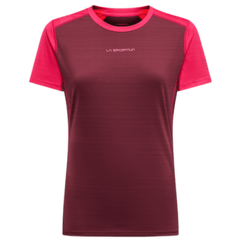 Tricou cu mânecă scurtă La Sportiva SUNFIRE T-SHIRT Women Redwood/Azalea