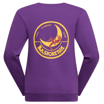 Tricou cu mânecă lungă La Sportiva Climbing on the Moon Sweatshirt Women Viola/Giallo
