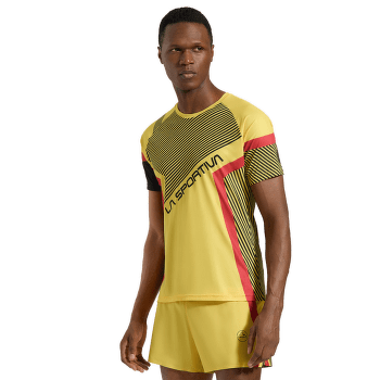 Tricou cu mânecă scurtă La Sportiva FLOW T-SHIRT Men Black/Yellow