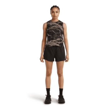 Tricou cu mânecă scurtă Icebreaker Merino Blend 125 Cool-Lite Speed Tank Motion AOP Women PORCINI/BLACK/AOP