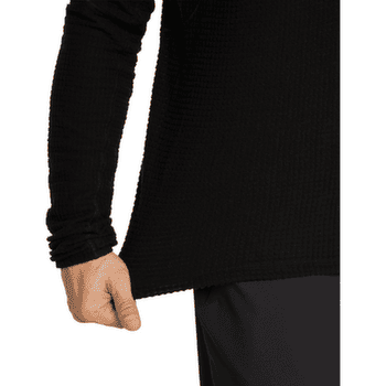 Pulover Icebreaker Merino 400 RealFleece™ Grid Peaksland LS Half Zip Men BLACK