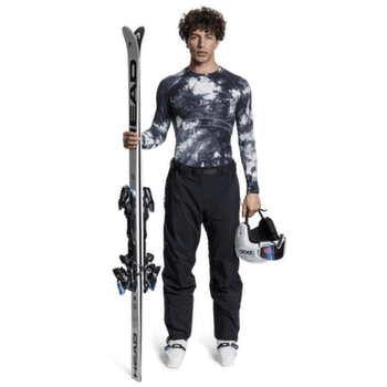 Tricou cu mânecă lungă X-Bionic ENERGY ACCUMULATOR WILD SHIRT LS MEN TieDye X Black/X White