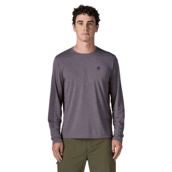 Tricou cu mânecă lungă Patagonia LONG-SLEEVED CAP COOL DAILY SHIRT - HUT TRIPPER Men Black