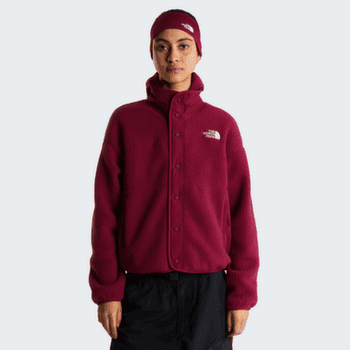 Jachetă The North Face CRAGMONT SNAP FRONT FLEECE JACKET WOMEN MVO BURGUNDY CRUSH