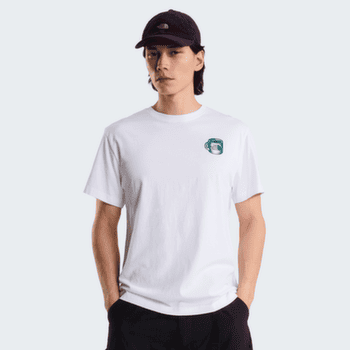 Tricou cu mânecă scurtă The North Face BASECAMP BARISTA RELAXED SHORT SLEEVE TEE-GRAPHIC UNISEX VD9 TNF WHITE/PACIFIC TEAL