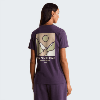 Tricou cu mânecă scurtă The North Face MONTE REGULAR SHORT SLEEVE TEE-GRAPHIC WOMEN WHITE DUNE