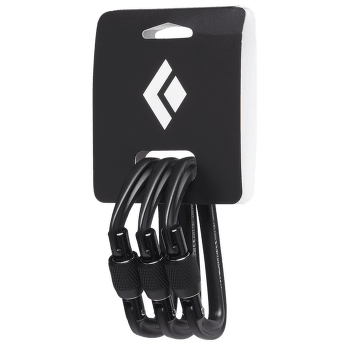 Carabină Black Diamond HOTFORGE SCREWGATE 3 PACK Black