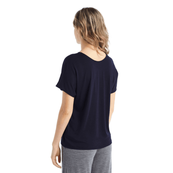 Tricou cu mânecă scurtă Icebreaker Drayden Reversible SS Top Midnight Navy