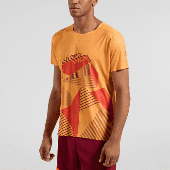 Tricou cu mânecă scurtă La Sportiva COMP T-SHIRT Men Night Sky/Mountain Red