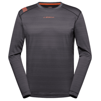 Tricou cu mânecă lungă La Sportiva TOUR LONG SLEEVE Men Carbon/Cherry Tomato