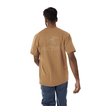 Tricou cu mânecă scurtă Arcteryx Kragg SL Cotton Bird Word SS Men Alpine Blue / Stone Red