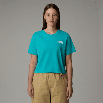 Tricou cu mânecă scurtă The North Face SIMPLE DOME CROPPED SLIM TEE Women 0YI VIRTUAL BLUE