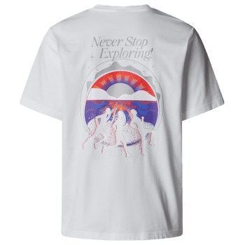Tricou cu mânecă scurtă The North Face UNISEX SS NEVER STOP RELAXED TEE TNF WHITE
