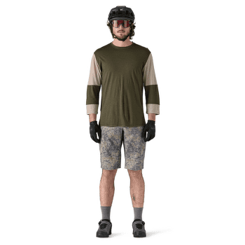 Tricou cu mânecă scurtă Patagonia Merino 3/4 Sleeve Bike Jersey Men Black