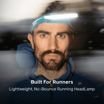 Lampă frontală BioLite Dash 450 Rechargeable HeadLamp Red