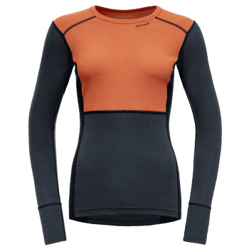 Tricou cu mânecă lungă Devold Lauparen Merino 190 Shirt Women 121C CORAL/NIGHT/INK