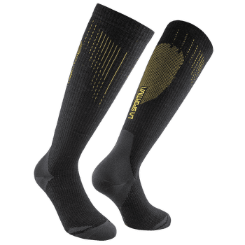 Șosete pentru genunchi La Sportiva WOOL TECH SOCKS Black/Yellow