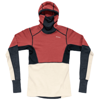 Tricou cu mânecă lungă Devold Expedition Arctic Pro Hoodie Women 753A  MARSALA