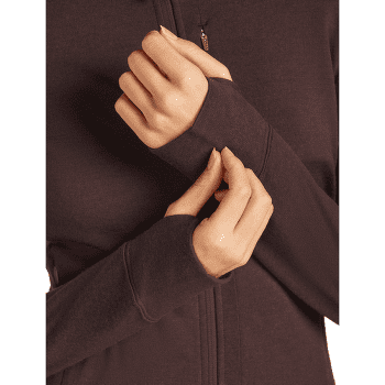 Hanorac Icebreaker Merino 260 Quantum LS Zip Women GREY PLUM