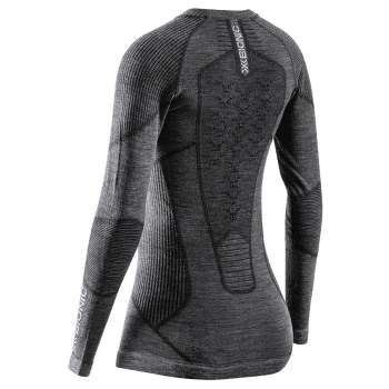 Tricou cu mânecă lungă X-Bionic X-Bionic Symbio Merino Shirt LS Women Rhino Grey