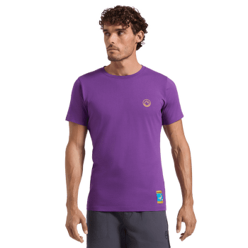 Tricou cu mânecă scurtă La Sportiva Climbing on the Moon T-Shirt Men Viola/Giallo
