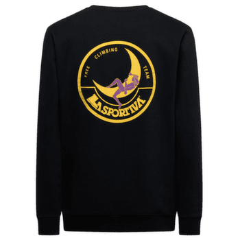 Hanorac La Sportiva CLIMBING ON THE MOON Sweatshirt Men Nero/Giallo