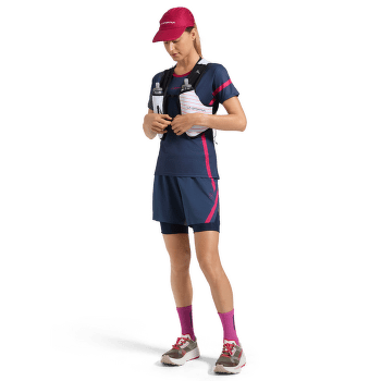 Tricou cu mânecă scurtă La Sportiva FLOW T-SHIRT Women Malibu Blue/Hibiscus