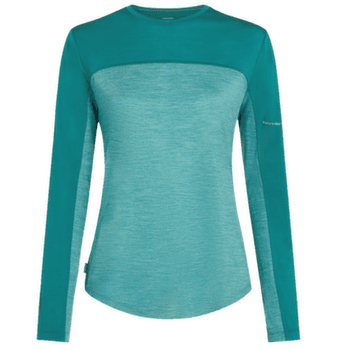 Tricou cu mânecă lungă Icebreaker Merino 125 Cool-Lite™ Sphere LS Tee Colour Block Women TIDALTALHTHR/TIDALTEAL/CB