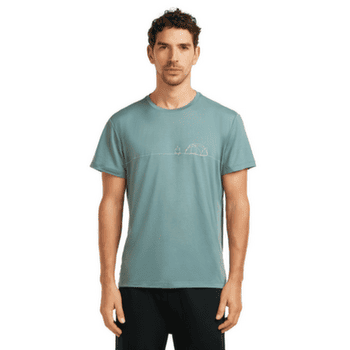 Tricou cu mânecă scurtă Icebreaker Merino Blend Core SS Tee Single Line Camp Men BLUE ASH
