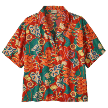 Cămașă cu mânecă scurtă Patagonia Tidal Threads Shirt Tropiclimb: Hot Ember