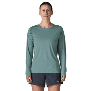 Tricou cu mânecă lungă Patagonia Long-Sleeved Cap Cool Daily Shirt  - Boardshort Logo Women Dyno White