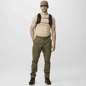 Pantaloni Fjällräven ABISKO HYBRID TRAIL TROUSERS ZIP-OFF MEN Laurel Green
