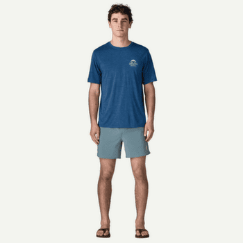 Tricou cu mânecă scurtă Patagonia Cap Cool Daily Shirt - Great Waves Men Dyno White